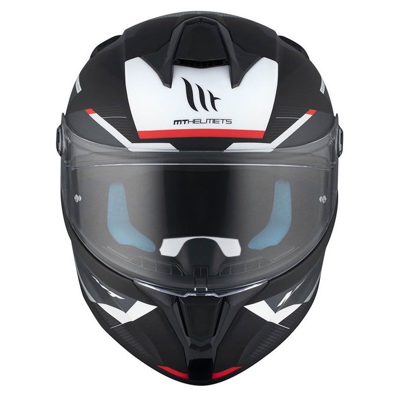 Kask motocyklowy integralny MT TARGO S KAY B2 matowy czarno-szaro-biały - II. jakość