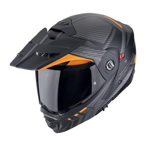 Kask motocyklowy składany Scorpion ADX-2 LEWIS matowy czarno-pomarańczowy