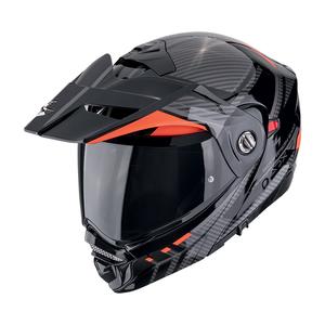 Kask motocyklowy składany Scorpion ADX-2 LEWIS czarno-czerwony