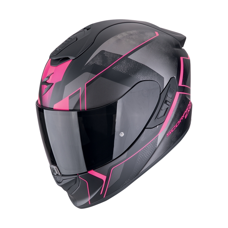 Kask motocyklowy integralny Scorpion EXO-1400 EVO II AIR INTENSIO matowy czarno-różowy wyprzedaż