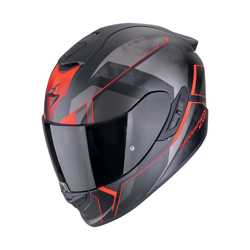Kask motocyklowy integralny Scorpion EXO-1400 EVO II AIR INTENSIO matowy czarno-czerwony wyprzedaż