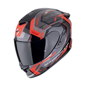 Integralny kask motocyklowy Scorpion EXO-1400 EVO II AIR LINART czarno-czerwony