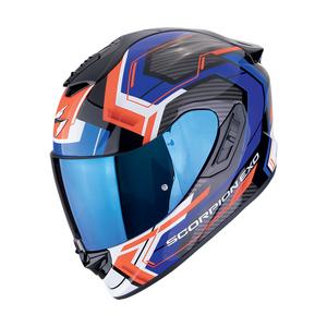 Kask motocyklowy integralny Scorpion EXO-1400 EVO II AIR LINART czarno-niebiesko-czerwony