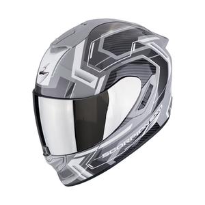 Integralny kask motocyklowy Scorpion EXO-1400 EVO II AIR LINART szaro-biały