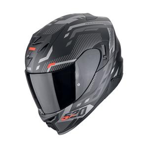 Kask motocyklowy integralny Scorpion EXO-520 EVO AIR RANKA matowy czarno-srebrno-czerwony