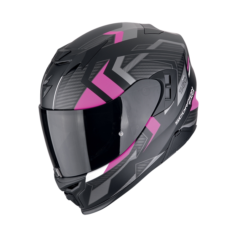 Integralny kask motocyklowy Scorpion EXO-520 EVO AIR SENSUS matowy czarno-różowy wyprzedaż