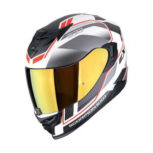 Kask motocyklowy integralny Scorpion EXO-520 EVO AIR LENA matowy biało-srebrno-czerwony