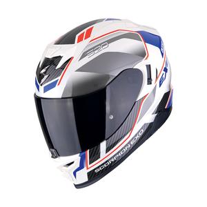 Integralny kask motocyklowy Scorpion EXO-520 EVO AIR LENA perłowo biało-niebieski