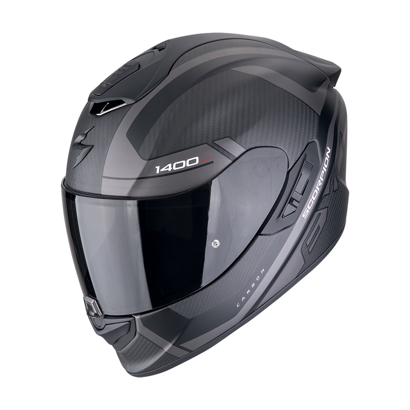 Kask motocyklowy integralny Scorpion EXO-1400 EVO II CARBON AIR ENKO matowy czarno-srebrny wyprzedaż
