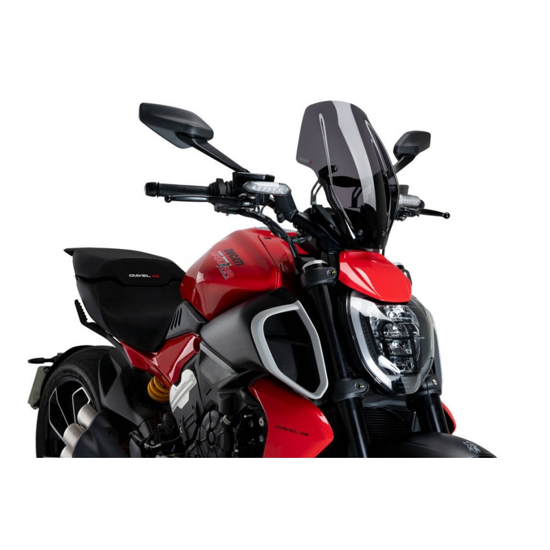 Windshield PUIG NEW GENERATION dark smoke adjustable