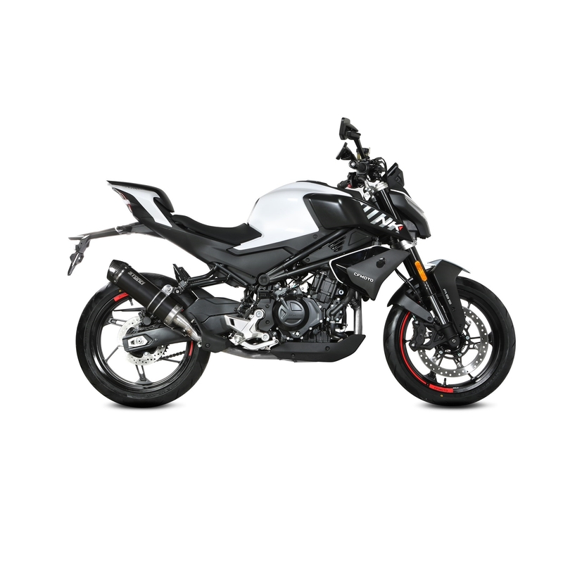 Silencer STORM GP Black with carbon cap for CFMOTO 450 NK 2023-2024