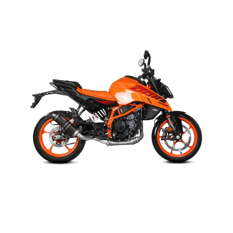Silencer STORM GP Black with carbon cap for KTM Duke 390 2024-2026, KTM Duke 125 2024-2026