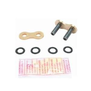 Rivet type connecting link D.I.D Chain 525VX3 ZJ Gold/Black