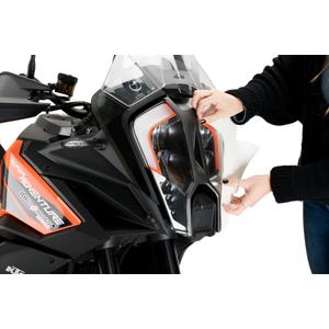 Adhere headlight protector PUIG 21444W transparent