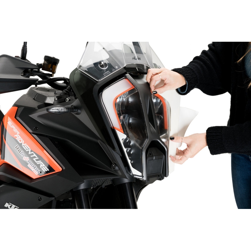 Adhere headlight protector PUIG transparent