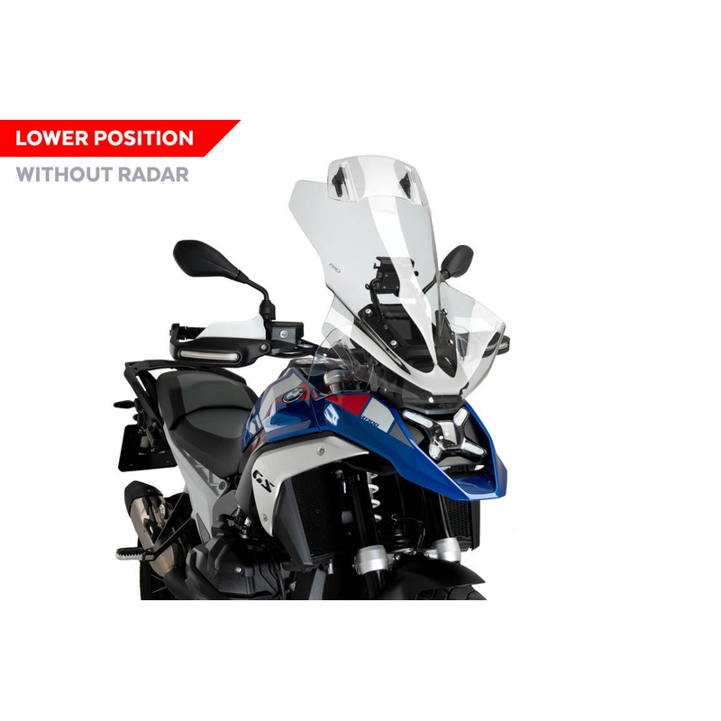 Windscreen PUIG TOURING WITH VISOR clear