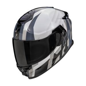 Integralny kask motocyklowy Scorpion EXO-GT SP AIR TOURADVEN perłowo-biało-srebrny