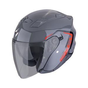 Kask motocyklowy otwarty SCORPION EXO-230 CIT-E szaro-czerwony