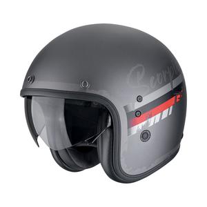 Kask motocyklowy otwarty Scorpion Belfast Evo ADONIS matowy srebrno-czarny
