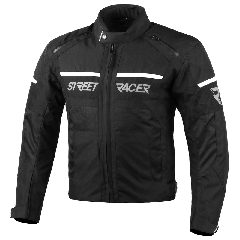 Kurtka motocyklowa Street Racer Definit czarno - biała wyprzedaż