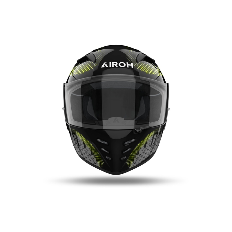 Zintegrowany kask motocyklowy Airoh CONNOR Gamer czarno-szary-fluo żółty