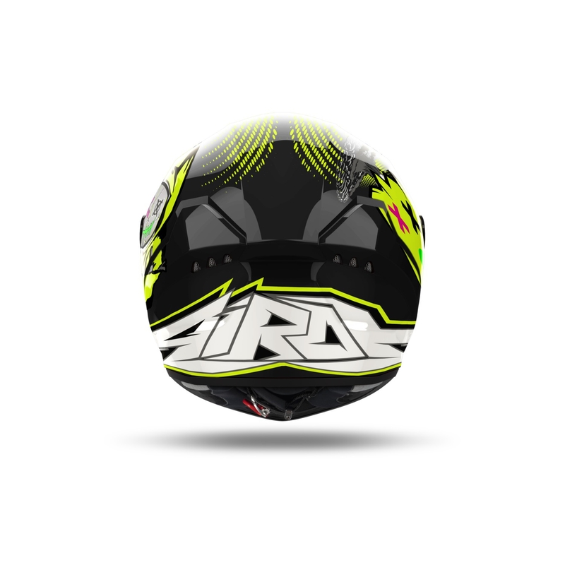 Zintegrowany kask motocyklowy Airoh CONNOR Gamer czarno-szary-fluo żółty