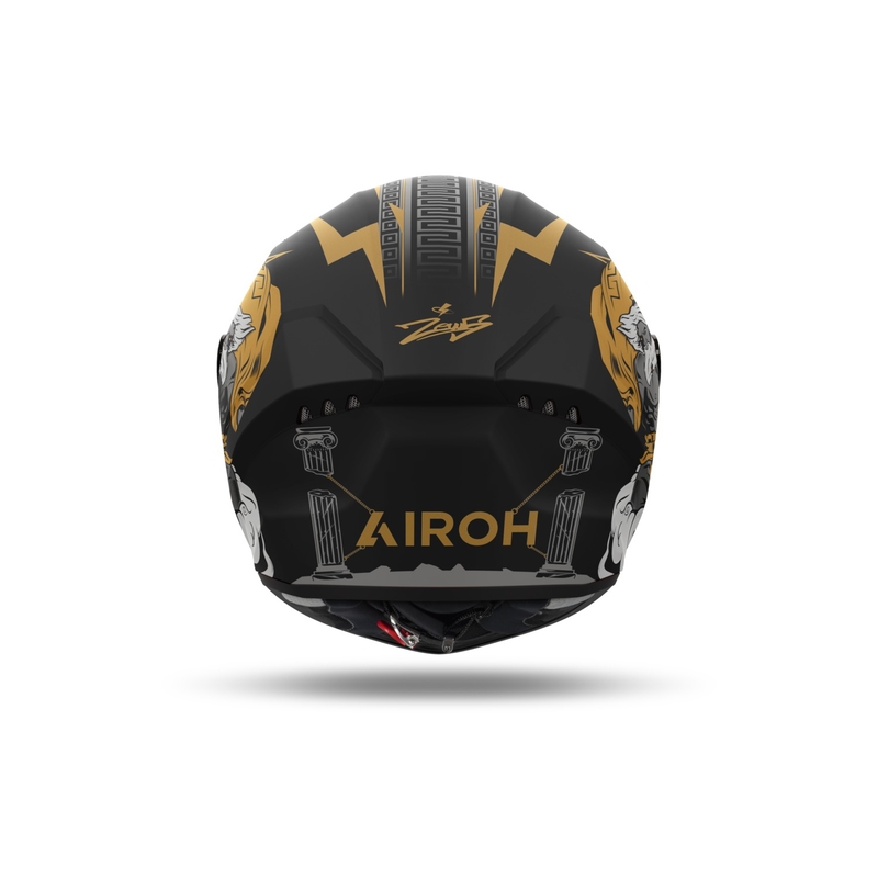 Zintegrowany kask motocyklowy Airoh CONNOR Zeus matowo-czarno-złoty