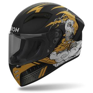 Zintegrowany kask motocyklowy Airoh CONNOR Zeus matowo-czarno-złoty