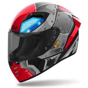 Zintegrowany kask motocyklowy Airoh CONNOR Bot czarno-szaro-czerwony