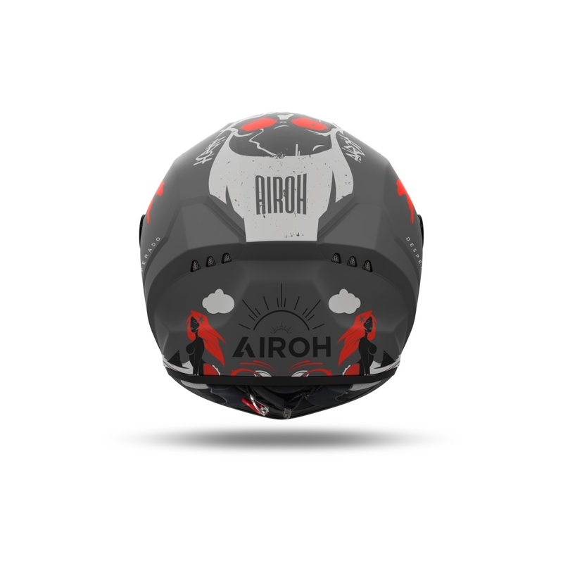 Zintegrowany kask motocyklowy Airoh CONNOR Desperado matowy pomarańczowy