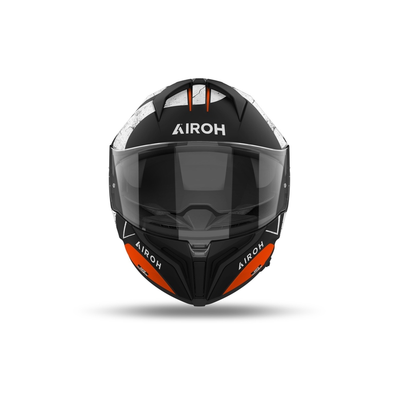 Zintegrowany kask motocyklowy Airoh MATRYX Scope matowy pomarańczowy