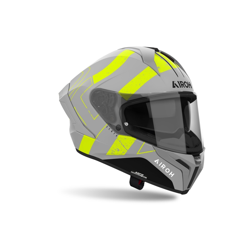 Zintegrowany kask motocyklowy Airoh MATRYX Scope matowy żółty