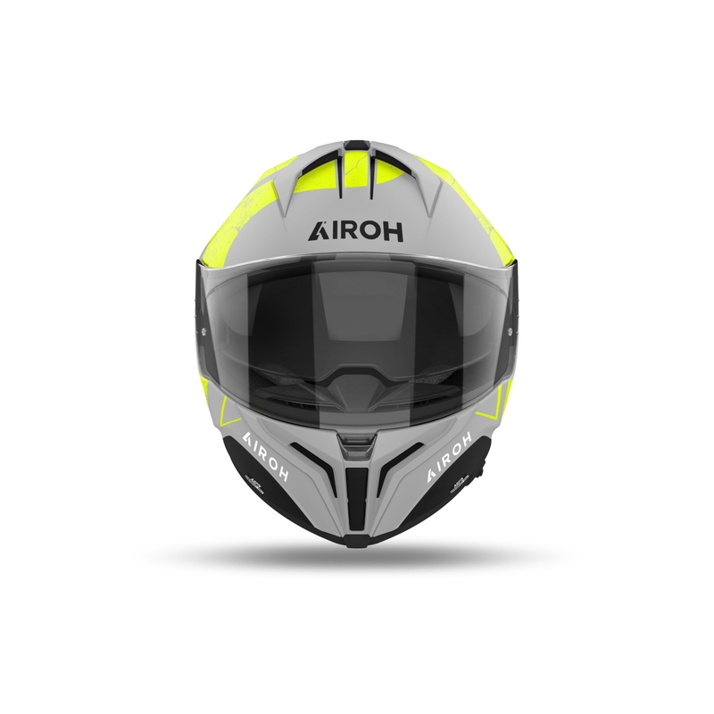Zintegrowany kask motocyklowy Airoh MATRYX Scope matowy żółty