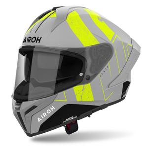 Zintegrowany kask motocyklowy Airoh MATRYX Scope matowy żółty