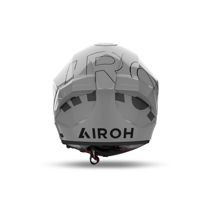 Jasnoszary integralny kask motocyklowy Airoh MATRYX Scope