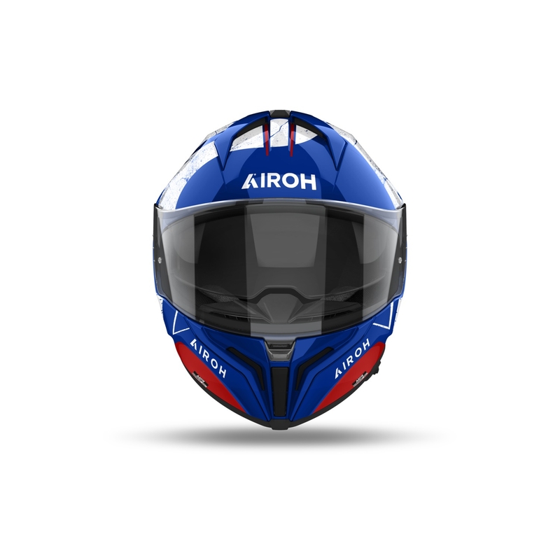 Zintegrowany kask motocyklowy Airoh MATRYX Scope niebiesko-czerwony
