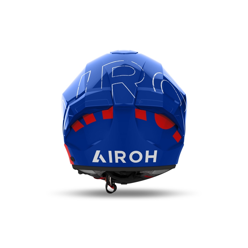 Zintegrowany kask motocyklowy Airoh MATRYX Scope niebiesko-czerwony