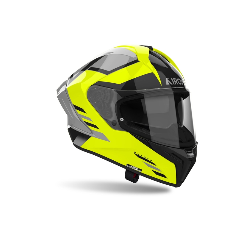 Zintegrowany kask motocyklowy Airoh MATRYX Thron żółty
