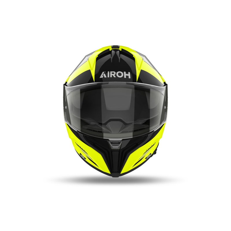 Zintegrowany kask motocyklowy Airoh MATRYX Thron żółty