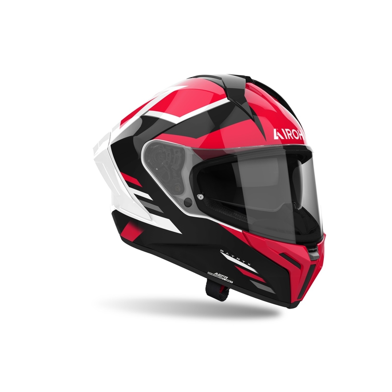 Zintegrowany kask motocyklowy Airoh MATRYX Thron czerwony