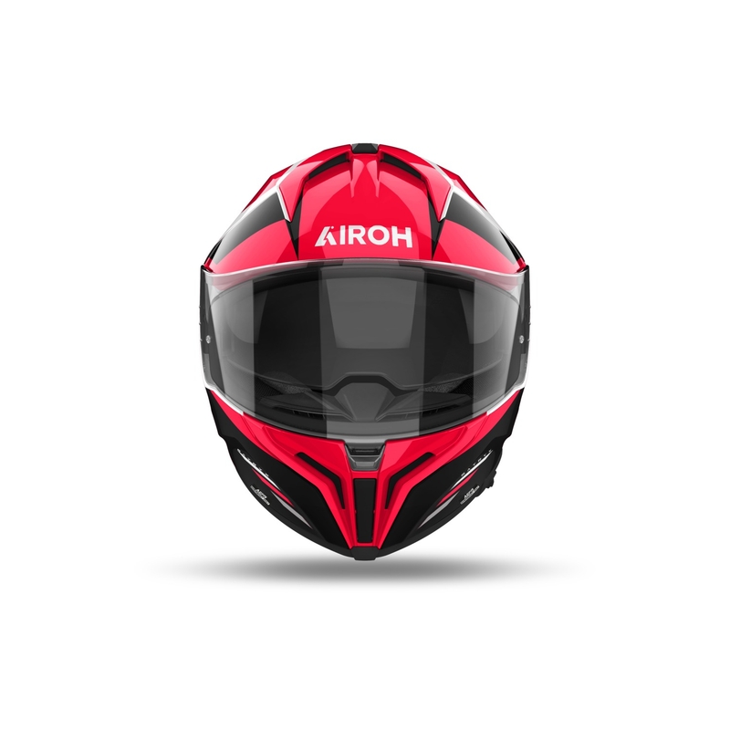 Zintegrowany kask motocyklowy Airoh MATRYX Thron czerwony