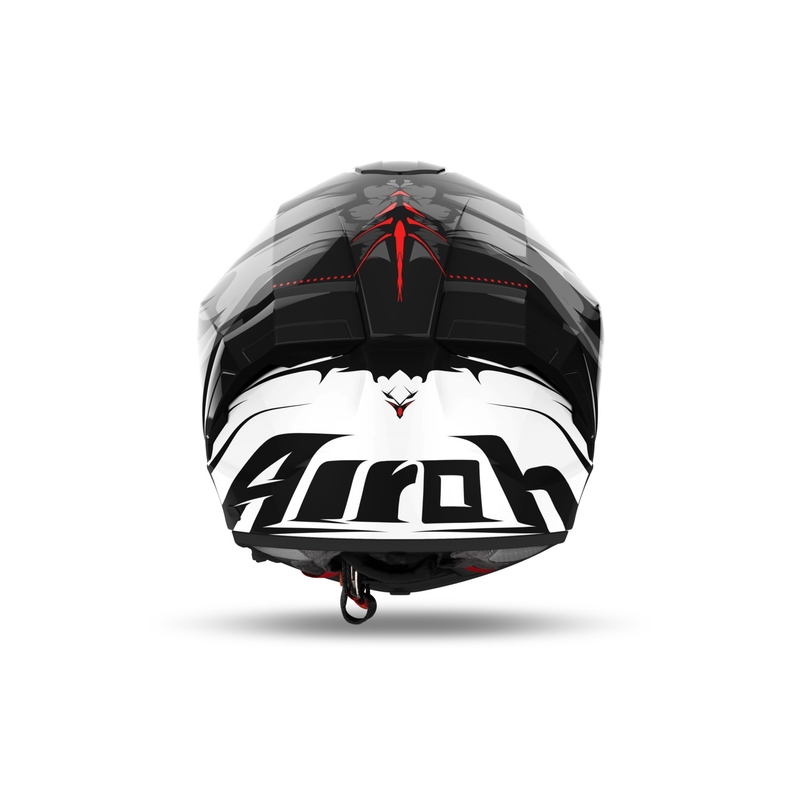 Zintegrowany kask motocyklowy Airoh MATRYX Nytro połysk czarno-biały