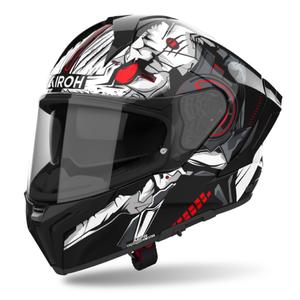 Zintegrowany kask motocyklowy Airoh MATRYX Nytro połysk czarno-biały