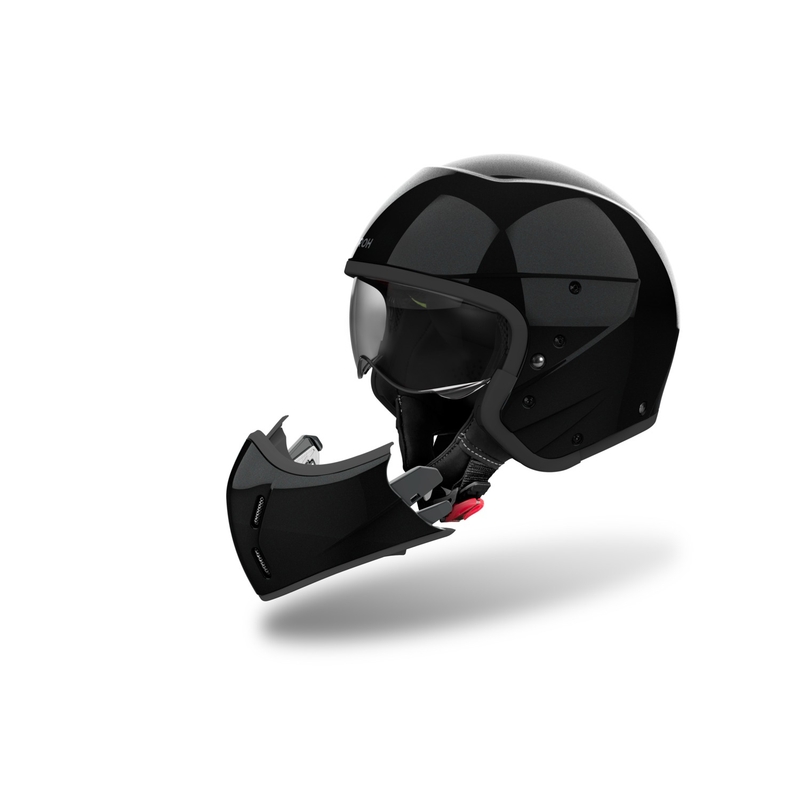 Modułowy kask motocyklowy Airoh J110 Kolor czarny błyszczący