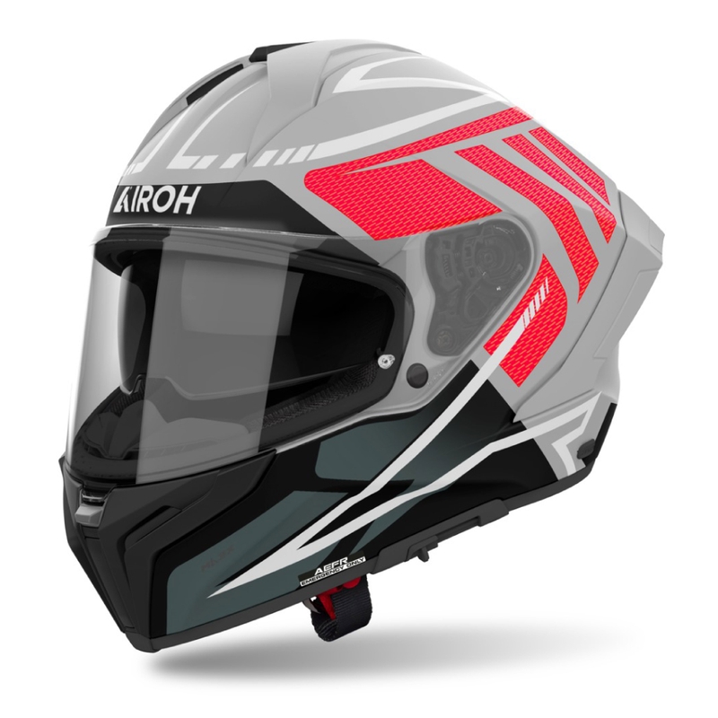 Zintegrowany kask motocyklowy Airoh MATRYX Rider matowy czerwony