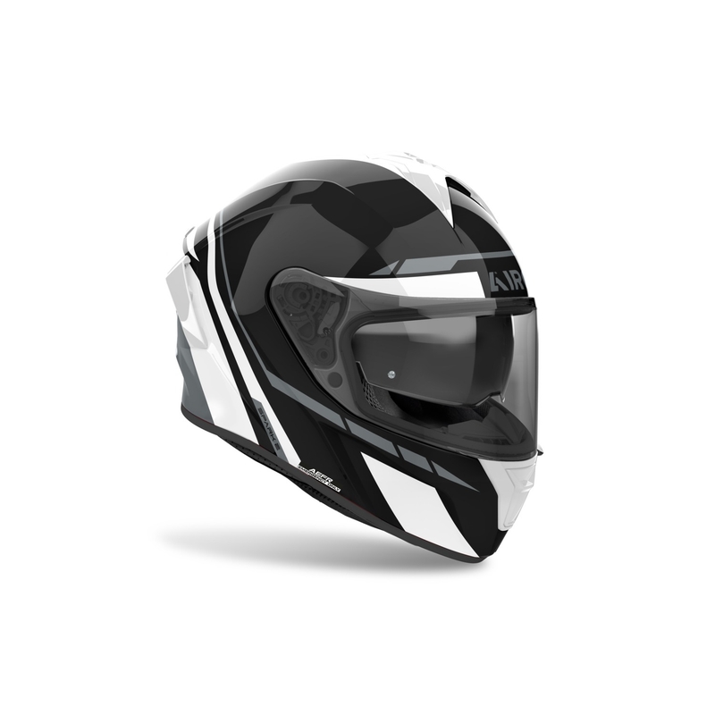 Zintegrowany kask motocyklowy Airoh SPARK 2 Spinner w kolorze białym, błyszczącym