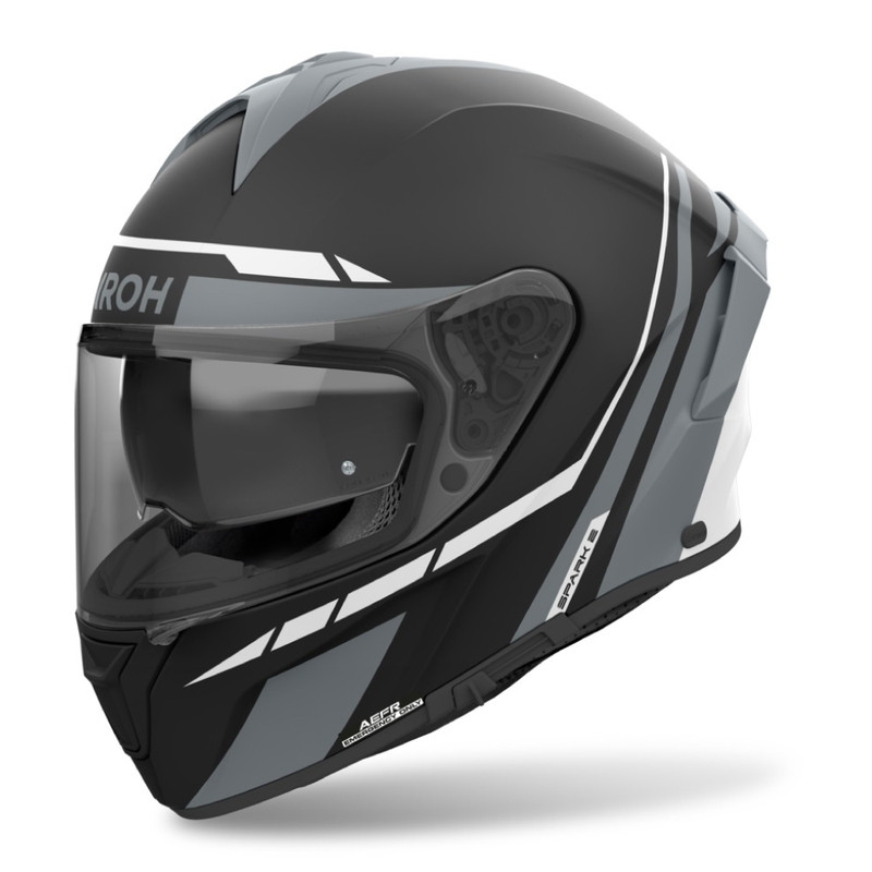 Zintegrowany kask motocyklowy Airoh SPARK 2 Spinner w kolorze matowoszarym