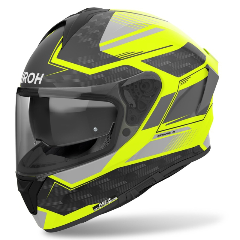 Zintegrowany kask motocyklowy Airoh SPARK 2 Zenith matowy żółty