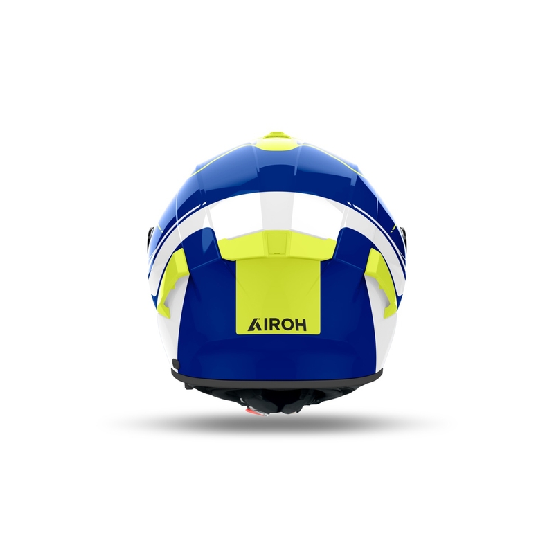 Zintegrowany kask motocyklowy Airoh SPARK 2 Chrono błyszczący niebiesko-żółty