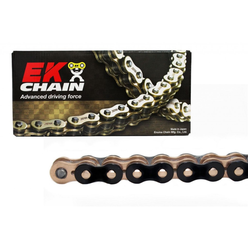 Premium QX-Ring chain EK 520 SRX2 112 L Black/Gold/GP